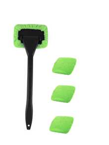 3pcs Upgraded High Density Reusable Microfiber Cleaning Pads With 180° Rotatable Head Car Windshield Cleaner Tool Kit, Suitable For Cars, Trucks, SUVs And RVs, Also Applicable For Kitchen, Bathroom, Furniture, Mirrors, Ceramics, Shower Enclosures, Effectively Removes Fog And Moisture - Multicolor - View 15