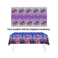 K-POP  Party Supplies Set - Includes 96 Pcs Disposable Tableware, With Banner, Tablecloth, 9-Inch And 7-Inch Plates, Cups, Cutlery And Napkins, Anime-Themed - Multicolor - View 13