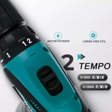 Drill/Driver With 2 12-Volt Batteries And Accessories, 220V/110V - Màu xanh lam - Xem 4