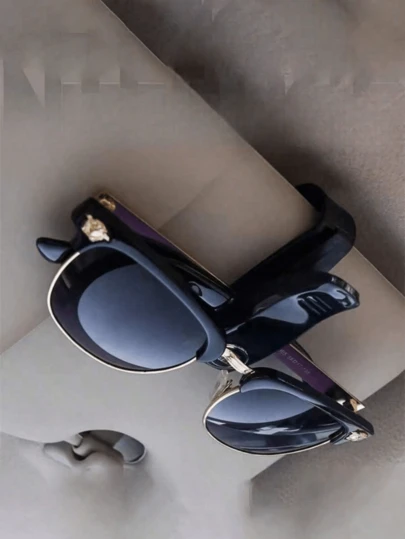 S-Shaped Car Sunglasses Clip, Multifunctional Eyeglasses Holder, Visor Clip, Card Clip, Gender Reveal Party, Birthday Gift, Perfect Gift For Coworkers, Friends, Family, Back To School Essential, Travel Essential, Travel Accessories, Travel Bag, Holiday, School Supplies, Fashionable Women Eyeglasses, School Accessories