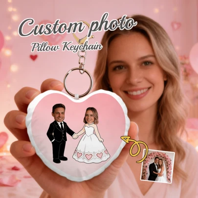A Double-Person Wedding Dress Keychain, Which Can Be Customized By Uploading Your Photo Or Someone Else's, Is An Excellent Gift For Friends, Relatives, Brothers, And Sisters. It Is Also Suitable For Father's Day, Mother's Day, Halloween, Christmas, Christmas Eve, Valentine's Day, Birthdays, Personalized Anniversaries, Thanksgiving, Easter, April Fools' Day, Carnival, And National Day