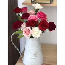 20/10/5/1 bông hoa hồng đỏ, hoa giả, quà tặng ngày Valentine, quà cưới cho người yêu, hoa tươi vĩnh cửu, bó hoa cưới, trang trí hoa, hoa hồng giả, thích hợp làm quà tặng ngày Valentine, tiệc cưới, trang trí nhà cửa. - màu đỏ tươi - Xem 9