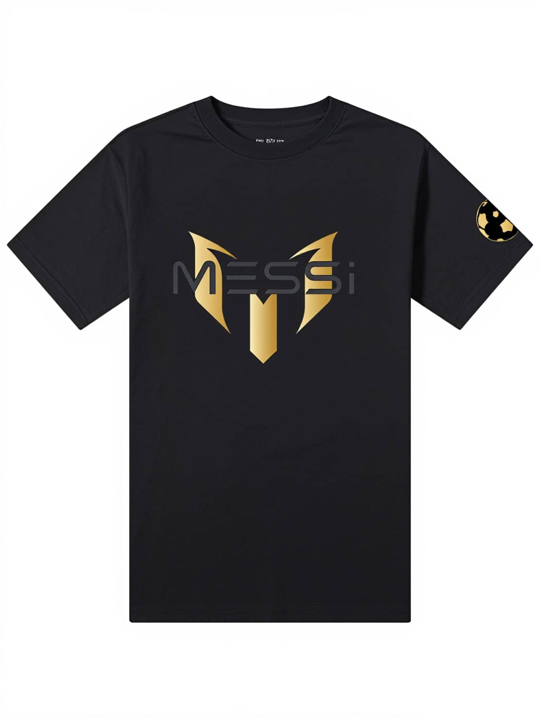 2025 Summer New Messis Barcelona Argentina Men's Commemorative Edition Pure Cotton Short-Sleeved T-Shirt_2 - màu đen - Xem 1