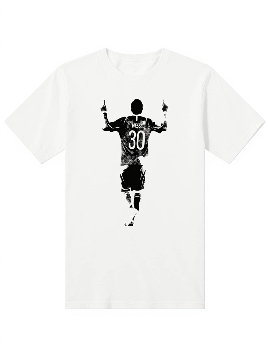 2025 Summer New Messis Barcelona Argentina Men's Commemorative Edition Pure Cotton Short-Sleeved T-Shirt - 白色 - 查看 1
