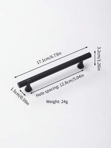 2pcs Plastic Drawer Pulls, Cabinet Handles - Black - View 8