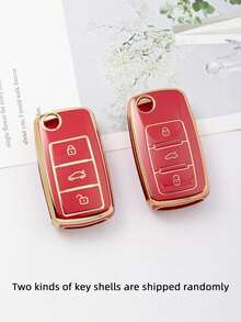 1 chiếc ốp chìa khóa mềm TPU nhiều màu tùy chọn phù hợp với chìa khóa ô tô 3 nút gập, dùng cho chìa khóa ô tô Bora, Magotan, Tiguan, Lamando, Lavida, Touran (Vui lòng kiểm tra hình dạng chìa khóa trước khi đặt hàng, có nhiều mẫu chìa khóa khác nhau tại cửa hàng) - vỏ chìa khóa - Xem 15