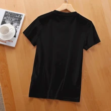 The Women's Patterned T-Shirt Is A Short Sleeved T-Shirt With A Theme Of Giant Beast Band Skull  . It Is A 170g Cotton Soft And Comfortable Casual Top, Suitable For Daily Wear, Weekend Outings, Friend Gatherings, And Playful Y2K Aesthetics. It Is Fashionable, Loose, Breathable, And Easy To Match With Wardrobe Essentials - Black - View 3