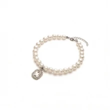 Luxury Hip-Hop Pet Necklace, Dog Faux Pearl Necklace, Pet Collar Accessories, British Style Decoration, Suitable For Daily Wear And Parties - Multicolor - View 6