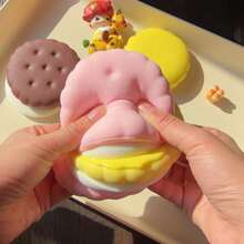 2026 1 peça Novo Macaron Hambúrguer Brinquedo Squishy, Ultra Macio, de Recuperação Lenta, Brinquedo Anti-Stress, Brinquedo de Comida Realista de Alta Qualidade (Em Camadas), Presente de Aniversário, Presente de Páscoa, Presente de Dia dos Namorados, Presente Perfeito, Presentes - Multicolorido - Ver 4