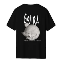 French Metal Band Gojira From Mars To Sirius Flying Whale Music Album Graphic Hoodie Top T-Shirt Men's Fashion Retro Hooded Sports - 黑色 - 查看 5