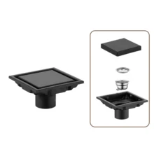 304 Stainless Steel Square Floor Waste Drain Tile Insert Accessories Large Flow Draine Drain Anti-Odor Shower Grates Toilet - Multicolor - View 12