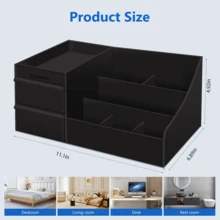 Black Countertop Cologne Rack, Perfume Storage Rack, Essential For Bedrooms, Kitchen And Bathroom Storage, Large Capacity Storage, Brand Factory Store Promotion, Autumn And Winter Home Storage Items, The Top Choice For High-End, Sophisticated And Successful People, A Must-Have Valentine's Day Gift, A Great Home Item, A Good Helper For A Tidy Life. - Black - View 5