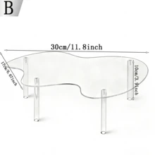 Double-Layer Acrylic Cake Stand (1 Piece), Clear/Black Finish, Viral Dessert Table/Jewelry Organizer, Luxury Home Baking Snack Rack, Must-Have For Bakers, Fit Holidays/Weddings/Birthdays/Parties - Clear - View 9