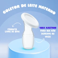 Copo Extrator / Coletor de Leite Materno em Silicone BPA-Free Tampa Segura, Higiene e Conforto - 1 COLETOR - Visão 5