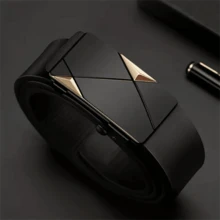 Men's Belt - Buckle-Less Fashionable Men's Belt, Minimalist And Versatile For Various Occasions - Multicolor - View 4