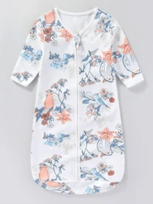 1set Newborn Swaddle Set, 0-3 Months Baby Swaddle, Wearable Baby Blanket, Baby Swaddle Wrap, Easy Change Swaddle Pouch, Wearable Baby Blanket, Infant Swaddle - Multicolor - View 13