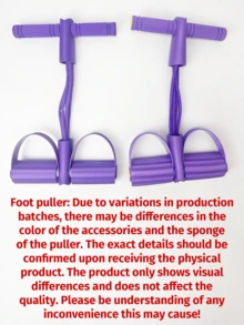 1pc EVA Resistance Band Set - 4 Stackable Light Resistance Workout Loops, Suitable For Full Body, Abs, Rowing Exercises - Available In Blue, Purple, Pink, Fitness Accessories, Elastic Fitness Bands, Single Pack, Gym Equipment, Workout, Home Gym, Resistance Bands - Multicolor - View 7