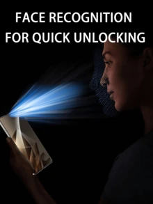 3pcs High Definition Anti-Spy Tempered Glass Screen Protector, Black Bezel Design, Face ID Unlock Compatible, Anti-Fingerprint & Shatterproof, Fits Infinix, Phones - Black - View 6