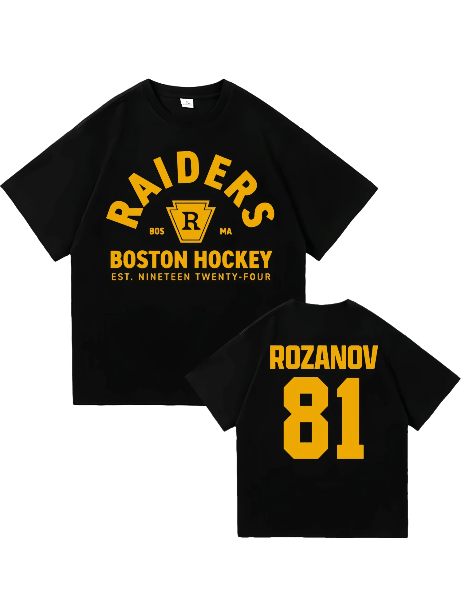 24 Hollander Montreal Voyageurs ClubT Shirt Fashion Men_Women TV Heated Rivalry Ilya Rozanov 81 T-Shirt High Quality Tees Shirts (3) - 黑色 - 查看 1