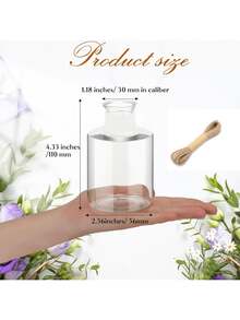 1/2/3/4/6pcs Plastic Flower Vases, Bulk, Suitable For Dining Table Decor; 4.7 Inch Hyacinth Avocado Flower Vases, Bulk; Small Bulb Flower Containers, Suitable For Wedding Banquet Hall Dining Table Decor, Home Decor, Room Decor, Vases, Glass Vases - Clear - View 12