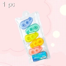 WQN 1 Set/6 Pieces High-Quality Colorful Mini Correction Tapes, Instant Use, Stick Over Mistakes, Great For Crafts And DIY, Back-To-School Season - Multicolor - View 8