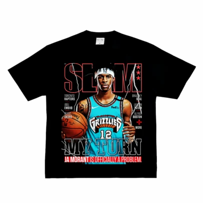 1PC Ja Morant Slam Magazine Cover Graphic Women's Ttshirt Toronto Raptors  Isaac Okoro  My Turn
