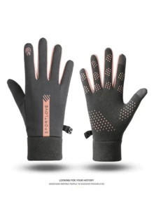 1只男女通用冬季保暖手套，中性手套，自行车手套，加厚手套，触屏手套，雪地手套，滑雪手套，秋季配饰 - A - 查看 11