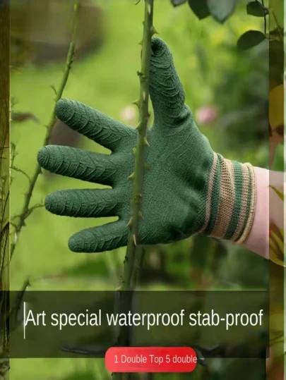 2 Pairs Heavy Duty Cut Resistant Gardening Gloves, Unisex Nylon Gloves - Lightweight Textured Grip, Suitable For Outdoor Cycling, Fishing, Camping, One Size Fits All - Elastic Closure, Easy To Clean, Essential Gear, Camping Accessories, Multipurpose Gloves, Elastic Material, Versatile Gloves, Fishing Enthusiasts Outdoor Fishing Gloves