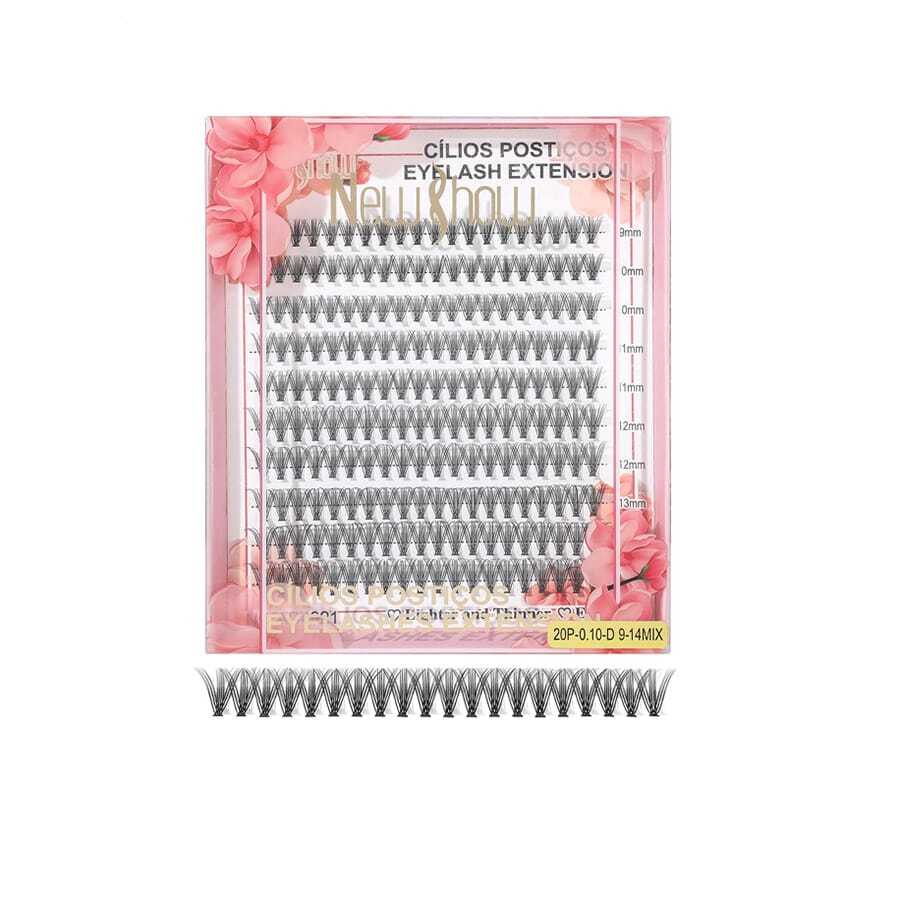 40p 0.07dD 9-14MIX New Show Cluster Eyelashes - 20P 0.10d 9-14mix - Xem 1