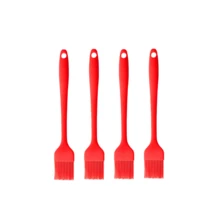 Kitchen Silicone Basting Brush Set - 2/4/6 Pcs Red Heat-Resistant Oil Brush For Grilling, Baking & Cooking - Red - View 9