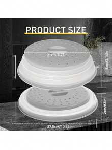 1pc Microwave Silicone Splash Cover, Food And Fruit Microwave Drain Cover, Microwave Food Cover, Microwave Plate Cover, Microwave Lid, Kitchen Essential, Dishwasher , Kitchen Supplies, Kitchen Accessories, Food Cover, Kitchen & Home Essentials - Multicolor - View 6