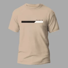 Kit Of 2 Men's Comfortable Slim Fit T-Shirts, 100% Cotton, Premium Streetwear, Paris DTF Premium - 黑色/米色 - 查看 3