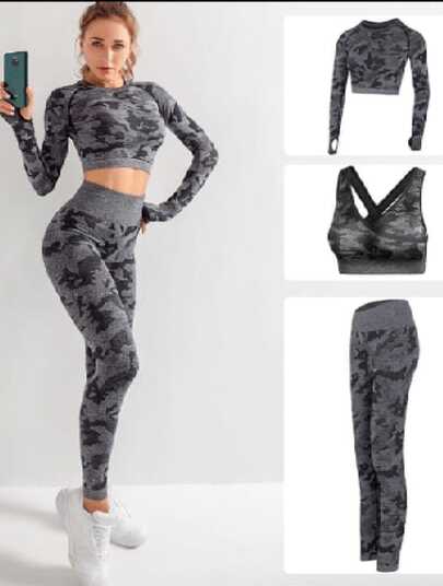 CG0403 Cojunto deportivo para dama licra ajustada