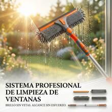 Limpia Vidrios Profesional Extensible Brillo Sin Marcas - Gris - Ver 4