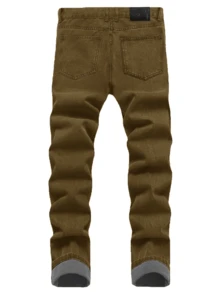 4-Pack Of Men's Casual, Versatile, Solid Color Slim-Fit Stretch Jeans, A Perfect Valentine's Day Gift For Your Boyfriend Or Husband. - 彩色 - 查看 10