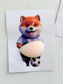 新款创意宠物肚皮舒缓贴纸，可爱3D柯基犬贴纸，DIY手工贴纸，超柔软硅胶防撞贴纸，手机装饰贴纸，适用于汽车、家居、笔记本电脑、学习用品等。 - 彩色 - 查看 14