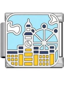 2026 New 1/5/10/15/20/30/50pcs Cartoon World Travel Landmark Building Block Bracelet Charm DIY Modular Jewelry Accessories - Multicolor - View 32