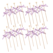 24 piezas Decoraciones de pastel para Año Nuevo 2026, Decoraciones de pastel Feliz Año Nuevo 2026, Decoraciones de fiesta 2026, Decoraciones de pastel de Navidad, Decoraciones de lazos, Decoraciones de pastel de cumpleaños, Decoraciones de fiesta, Boda, Compromiso, Baby Shower, Decoraciones con tema de mariposa - Púrpura malva - Ver 4