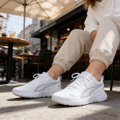 Puma 男女通用全天活跃基本系列休闲鞋，舒适网眼低帮运动鞋 386269-02