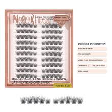 New Show Eyelash Extensions, Individual Lashes, Cluster Lashes, D Curl, Mix - TL102-0.07-d-mIX - View 2
