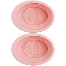 1/2pcs Folding Silicone Wash Bowl Makeup Brush Beauty Egg Cleaning Pad Beauty Tools Multi-Functional Wash Board