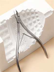 1pc Silver Steel Cuticle Nipper Nail Tools Manicure And Pedicure Kit Nail ArtDesign - Silver-a - View 4