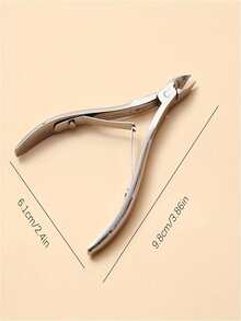 1pc Silver Steel Cuticle Nipper Nail Tools Manicure And Pedicure Kit Nail ArtDesign - Silver-a - View 10