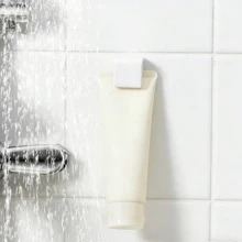 No Drill Bathroom Shelf - Multi-Function Clip Suitable For Toothpaste And Facial Cleanser - White - View 6