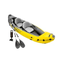 Kayak, 2-Person Inflatable Kayak Set With Aluminum Oars And High Output Air Pump - Single - View 2