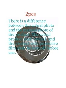 2个装厨房水槽滤网，水槽排水过滤器，水槽篮式滤网，4.5英寸不锈钢水槽排水滤网，厨房食物垃圾收集器 - 彩色 - 查看 11