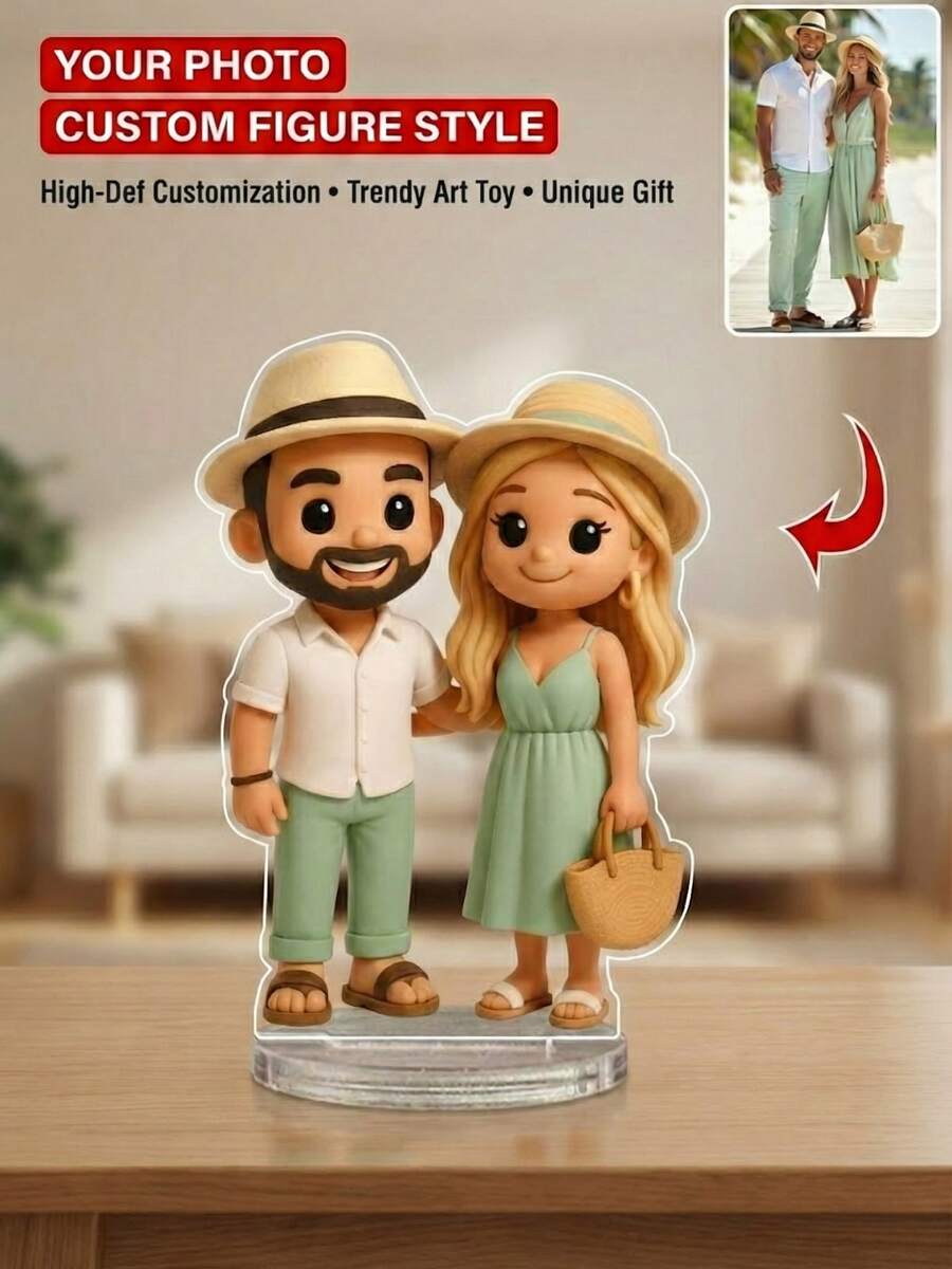1 mô hình nhân vật 2D tùy chỉnh, hình ảnh nhân vật 2D được dựng dựa trên ảnh tải lên, có thể dùng làm móc khóa quà tặng cá nhân hóa cho gia đình và bạn bè, đa chức năng và thiết thực, vật trang trí bền, có thể tái sử dụng, tinh tế và trang nhã, chất lượng cao, thời trang và được cá nhân hóa, thích hợp làm quà tặng gia đình, quà kỷ niệm. - hình đứng - Xem 1