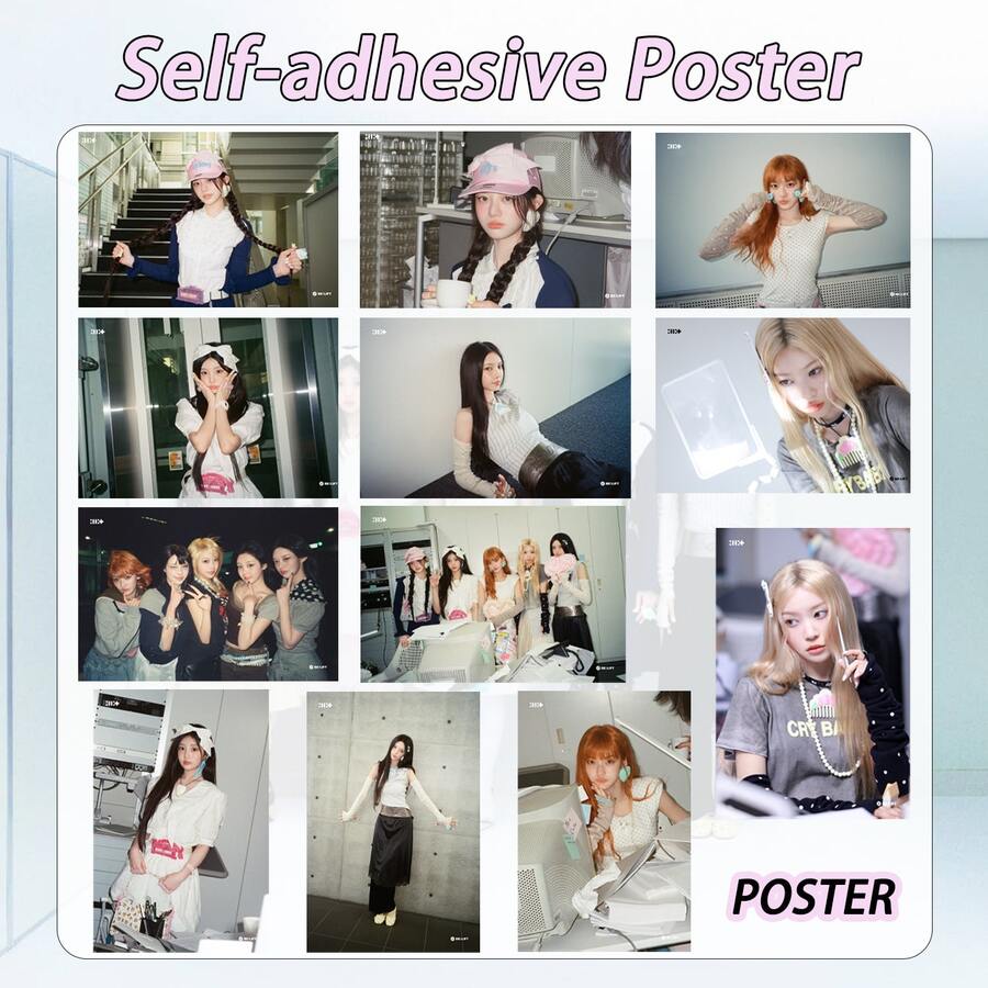 2张ILL-IT装饰海报，自粘式海报，适用于家居装饰，可用于卧室、客厅、咖啡厅、衣柜、生日礼物、装饰、派对用品 - 彩色 - 查看 1
