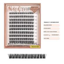 New Show Eyelash Extensions, Individual Lashes, Cluster Lashes, D Curl, Mix - TL08-0.07-D-9-14MIX - 查看 1