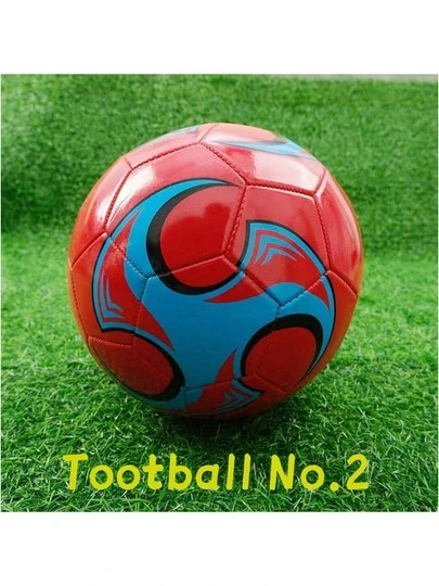 2# Fashionable Colorful Swirl Soccer Ball, Suitable For Students Outdoor Sports